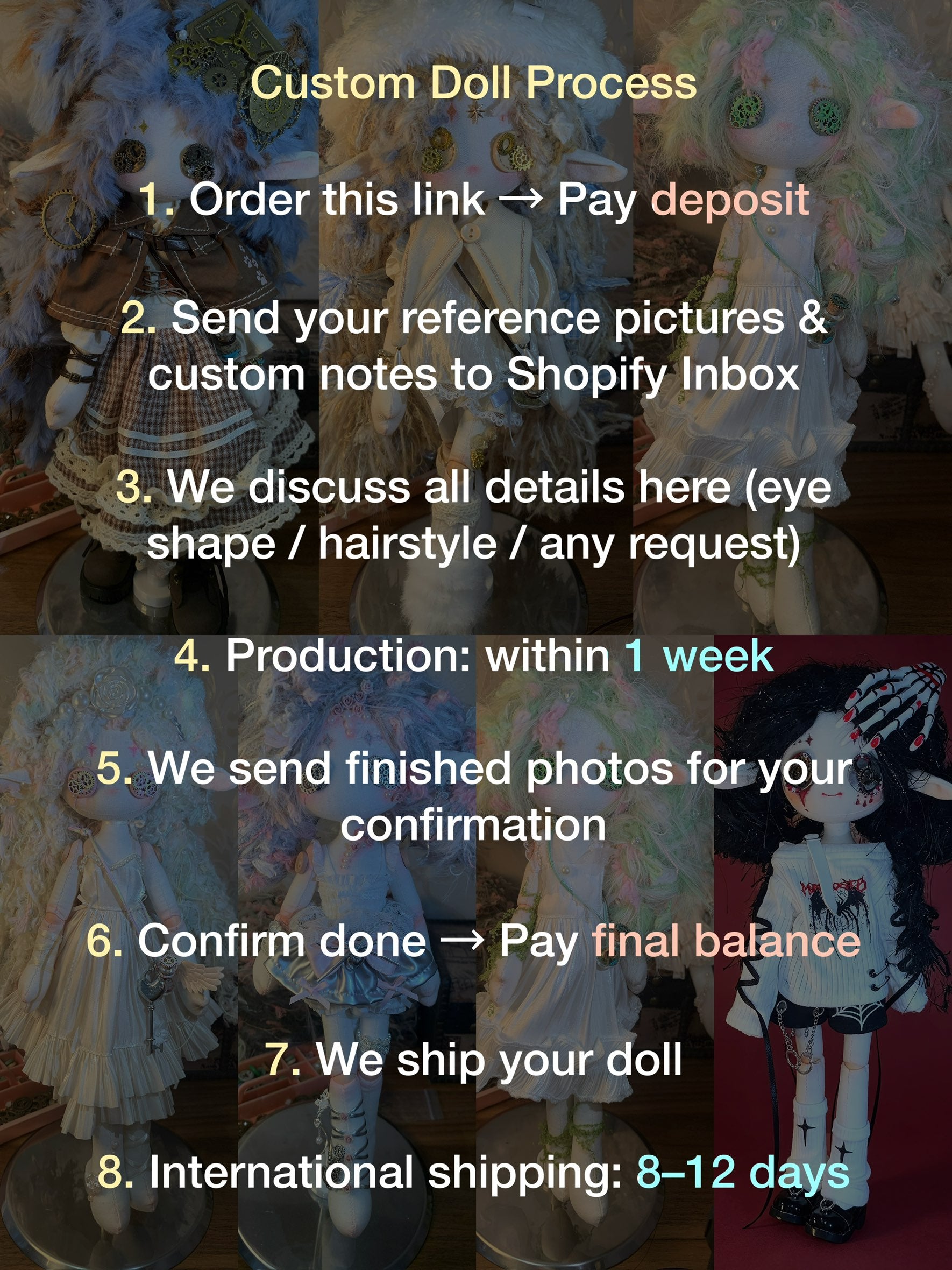 Button Witchy 32cm Customized Doll - Deposit